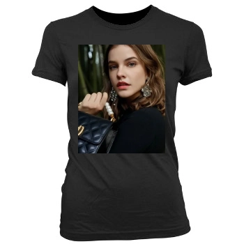 Barbara Palvin Women's Junior Cut Crewneck T-Shirt