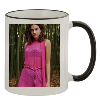 Barbara Palvin 11oz Colored Rim & Handle Mug