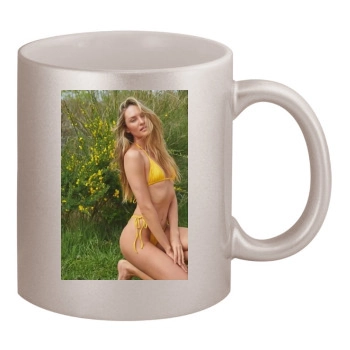 Candice Swanepoel 11oz Metallic Silver Mug