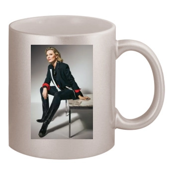 Cate Blanchett 11oz Metallic Silver Mug