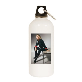 Cate Blanchett White Water Bottle With Carabiner