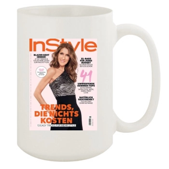 Celine Dion 15oz White Mug