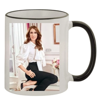 Celine Dion 11oz Colored Rim & Handle Mug