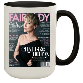 Charlize Theron 15oz Colored Inner & Handle Mug