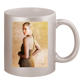 Charlize Theron 11oz Metallic Silver Mug