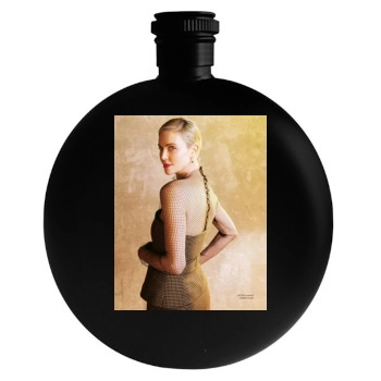 Charlize Theron Round Flask