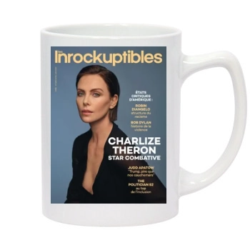 Charlize Theron 14oz White Statesman Mug