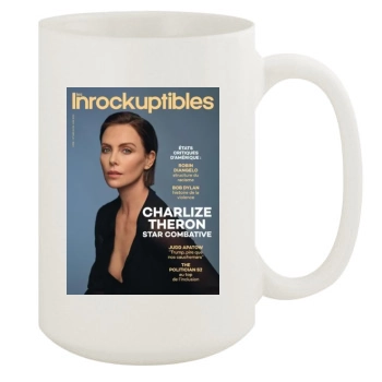 Charlize Theron 15oz White Mug