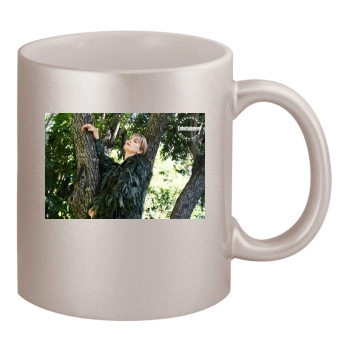 Charlize Theron 11oz Metallic Silver Mug