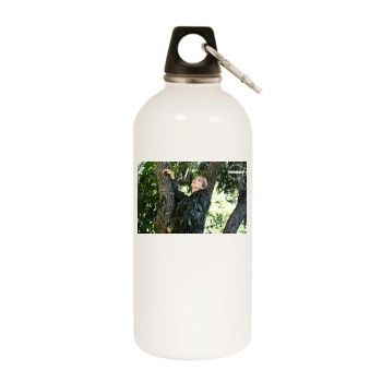 Charlize Theron White Water Bottle With Carabiner