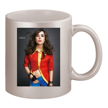 Ellen Page 11oz Metallic Silver Mug