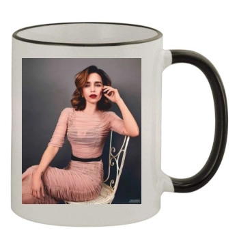 Emilia Clarke 11oz Colored Rim & Handle Mug