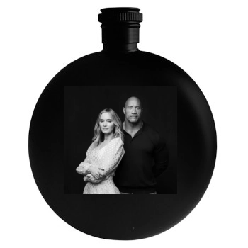 Emily Blunt Round Flask