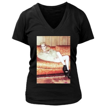 Lydia Hearst Women's Deep V-Neck TShirt