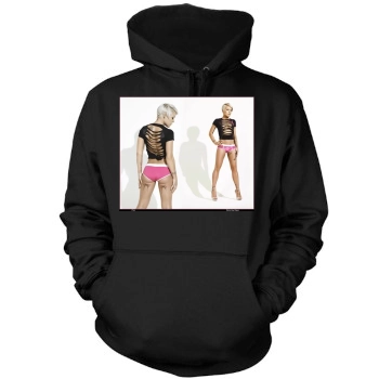 Pink Mens Pullover Hoodie Sweatshirt