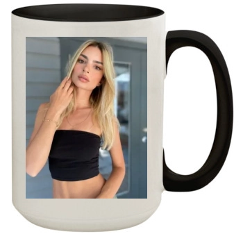 Emily Ratajkowski 15oz Colored Inner & Handle Mug