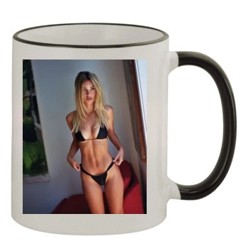 Emily Ratajkowski 11oz Colored Rim & Handle Mug