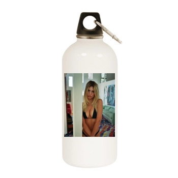 Emily Ratajkowski White Water Bottle With Carabiner