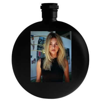 Emily Ratajkowski Round Flask