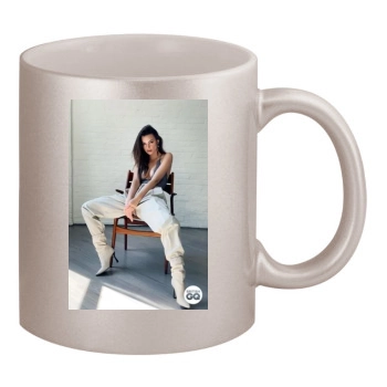 Emily Ratajkowski 11oz Metallic Silver Mug