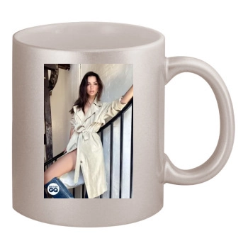 Emily Ratajkowski 11oz Metallic Silver Mug