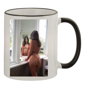 Emily Ratajkowski 11oz Colored Rim & Handle Mug