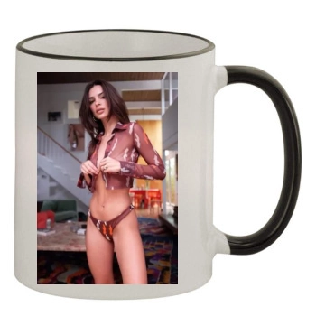 Emily Ratajkowski 11oz Colored Rim & Handle Mug