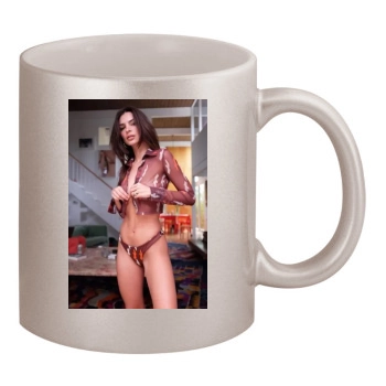 Emily Ratajkowski 11oz Metallic Silver Mug