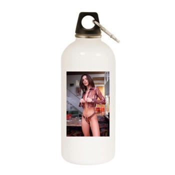 Emily Ratajkowski White Water Bottle With Carabiner