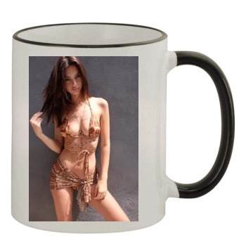 Emily Ratajkowski 11oz Colored Rim & Handle Mug