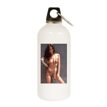 Emily Ratajkowski White Water Bottle With Carabiner