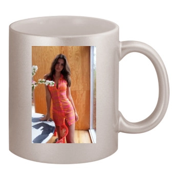 Emily Ratajkowski 11oz Metallic Silver Mug