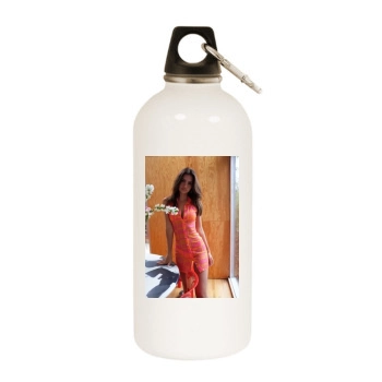 Emily Ratajkowski White Water Bottle With Carabiner