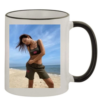 Emily Ratajkowski 11oz Colored Rim & Handle Mug