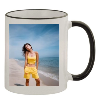 Emily Ratajkowski 11oz Colored Rim & Handle Mug