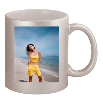 Emily Ratajkowski 11oz Metallic Silver Mug