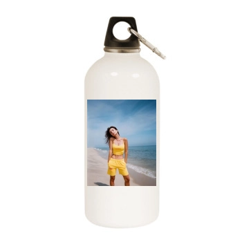 Emily Ratajkowski White Water Bottle With Carabiner