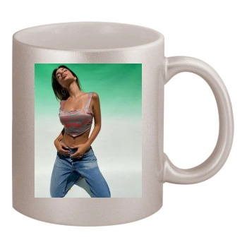 Emily Ratajkowski 11oz Metallic Silver Mug