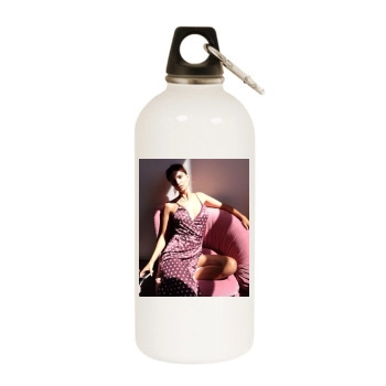 Emily Ratajkowski White Water Bottle With Carabiner