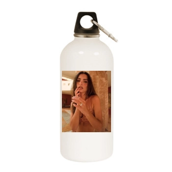 Emily Ratajkowski White Water Bottle With Carabiner