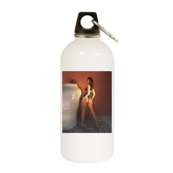 Emily Ratajkowski White Water Bottle With Carabiner