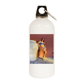 Emily Ratajkowski White Water Bottle With Carabiner