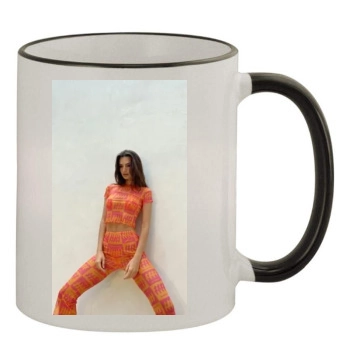 Emily Ratajkowski 11oz Colored Rim & Handle Mug