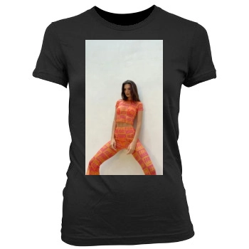 Emily Ratajkowski Women's Junior Cut Crewneck T-Shirt