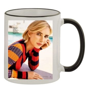 Emma Roberts 11oz Colored Rim & Handle Mug