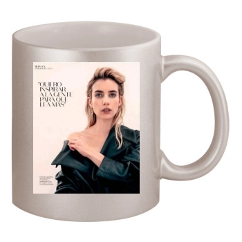 Emma Roberts 11oz Metallic Silver Mug