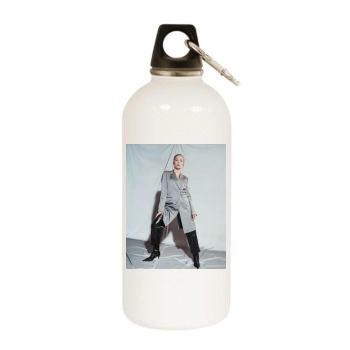 Ester Exposito White Water Bottle With Carabiner