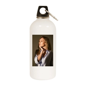 Ester Exposito White Water Bottle With Carabiner