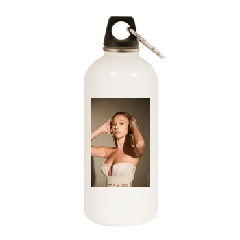 Ester Exposito White Water Bottle With Carabiner