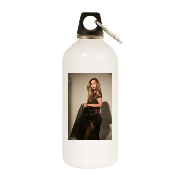 Ester Exposito White Water Bottle With Carabiner